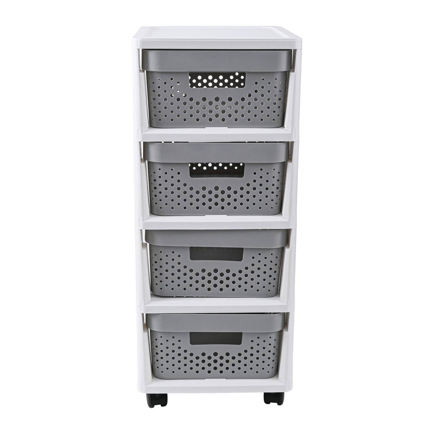 Cajonera plástica 4 niveles con ruedas