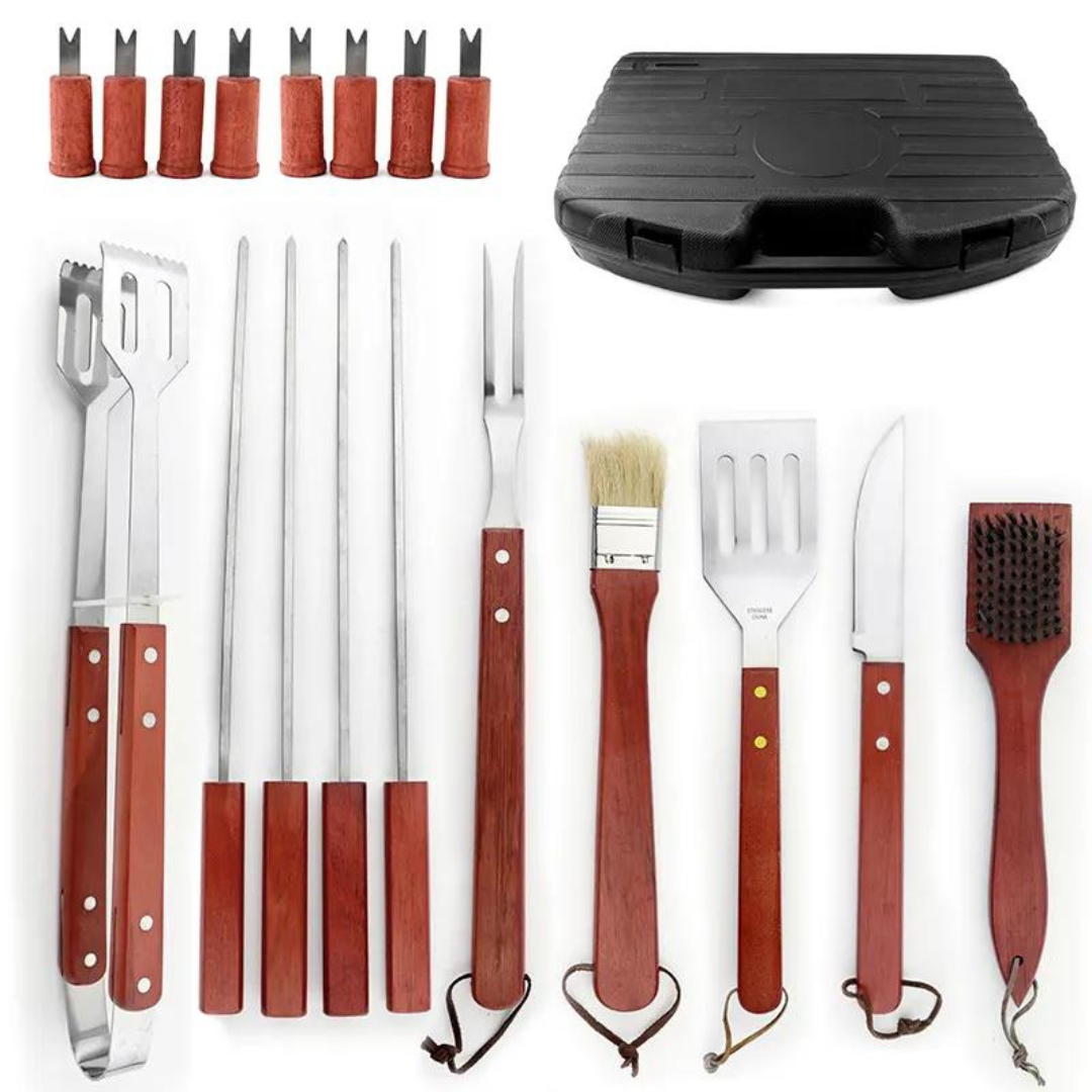 Set Para Asado Maleta 18 Piezas