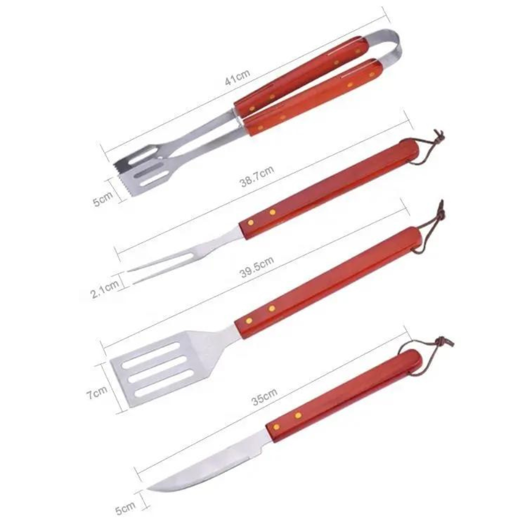 Set Para Asado Maleta 18 Piezas