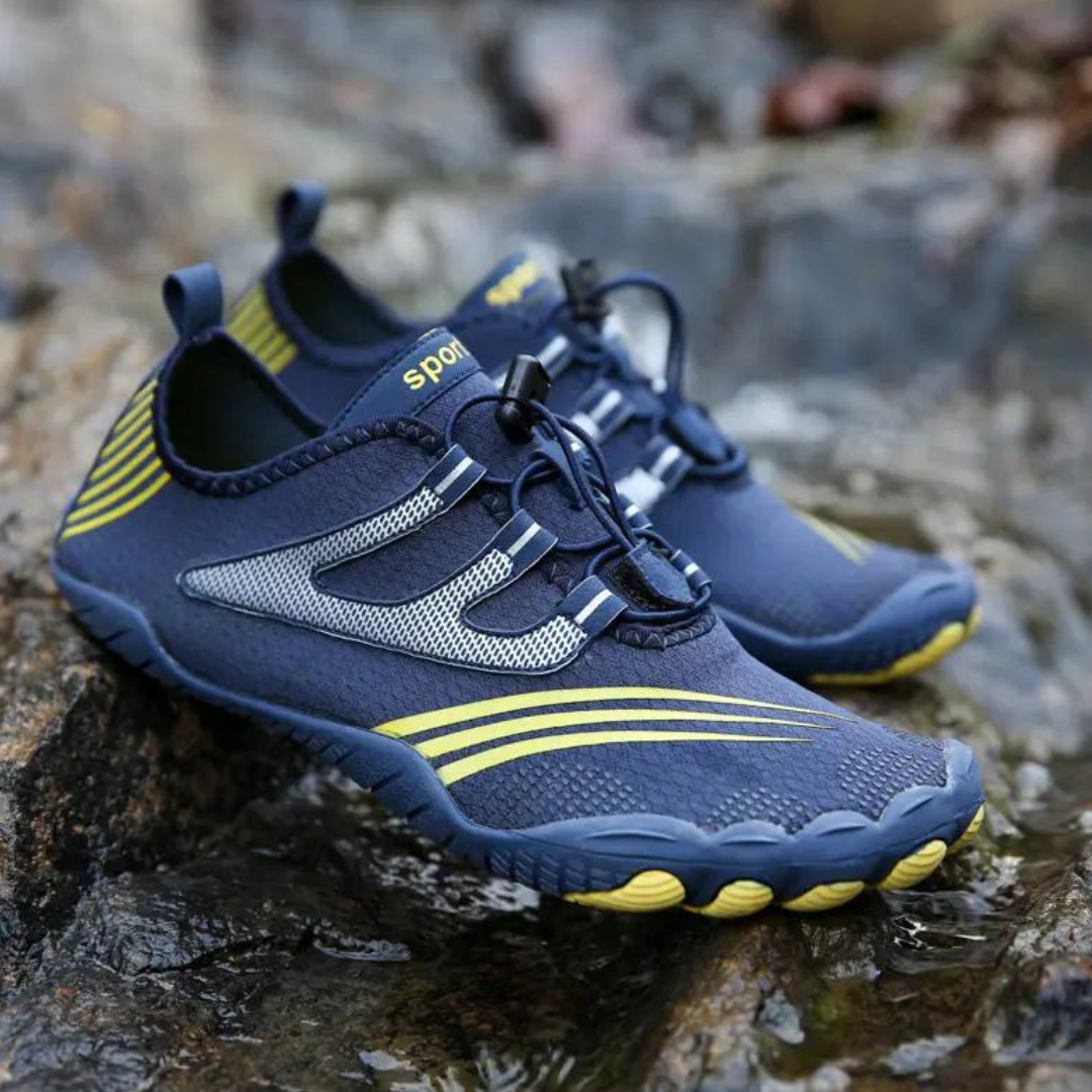 Zapatillas de Agua Outdoor Azul con Amarillo