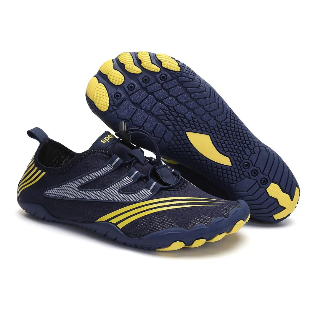 Zapatillas de Agua Outdoor Azul con Amarillo