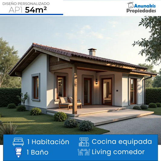 Casa de hormigón modular AP1 de 54m2