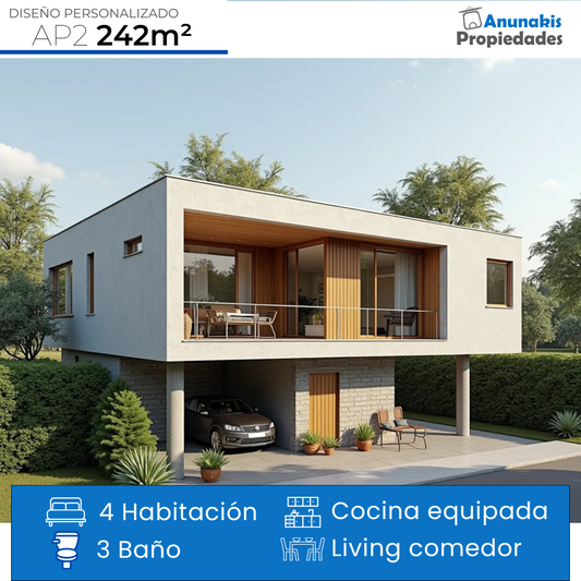 Casa de hormigón modular AP2 de 242m2
